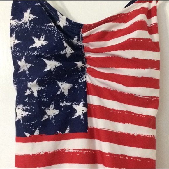 American Flag swimsuit size small 4th of July - Picture 3 of 4